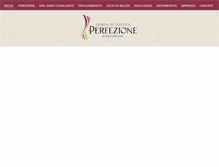 Tablet Screenshot of clinicaperfezione.com.br